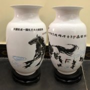 國禮藝術(shù)大師言奇、張巖石等藝術(shù)陶瓷花瓶定做